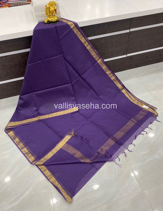 Light Weight Kota Saree - Purple / Lavendar Shade - VVKS001