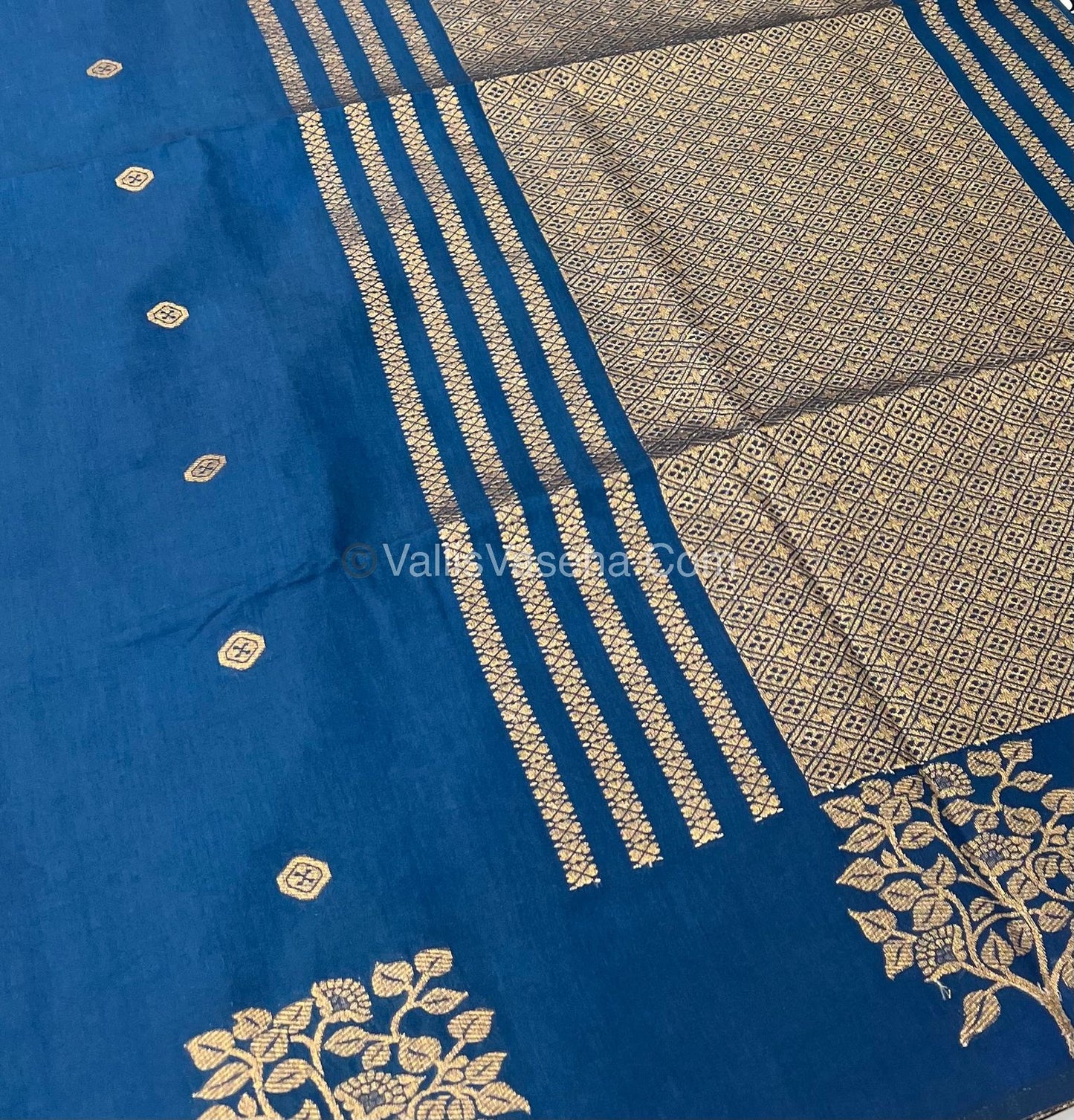 Mulberry Semi Silk - Blue Shade - VVMSS002