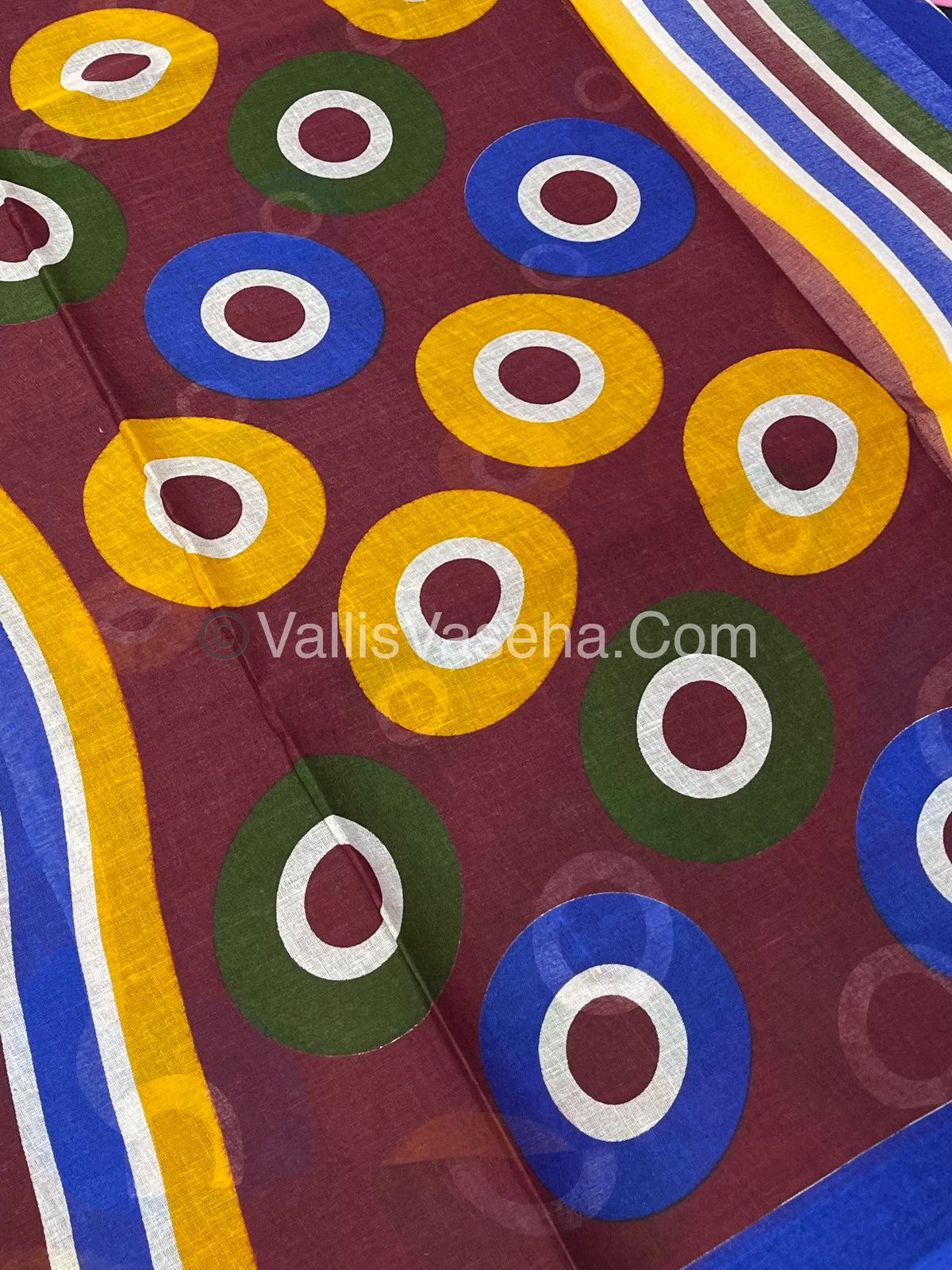 Pure Cotton Voile Saree | VVPVC004
