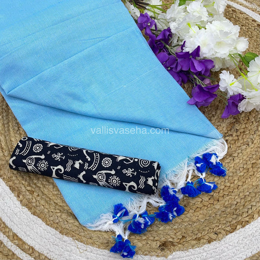 Budget Friendly Sarees - Casual Wear Sarees - Khadi Cotton Sarees - VVKCS001