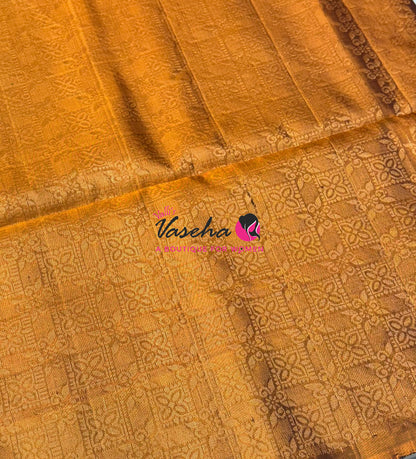 Pure Soft Silk Saree - Green & Yellow - VVPSS091