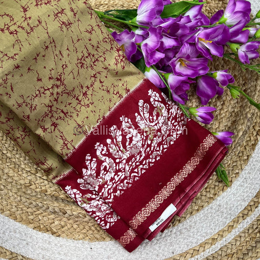 Budget Friendly Sarees - Casual Wear Sarees - Crackle Silk - VVCS002