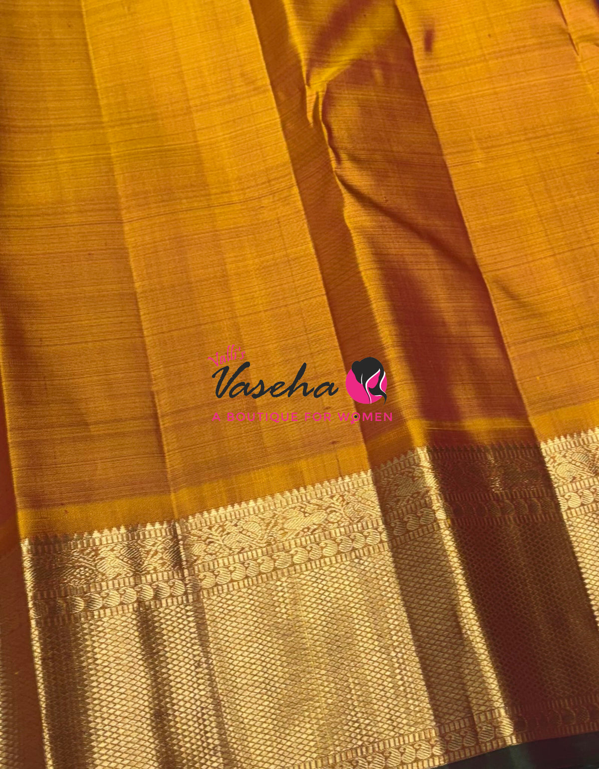 Pure Vintage Korvai Kanchipuram Silk Saree - Wine With Mustard Yellow - VVPS046