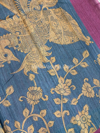 Semi Tussar Silk Saree |VVSTS048