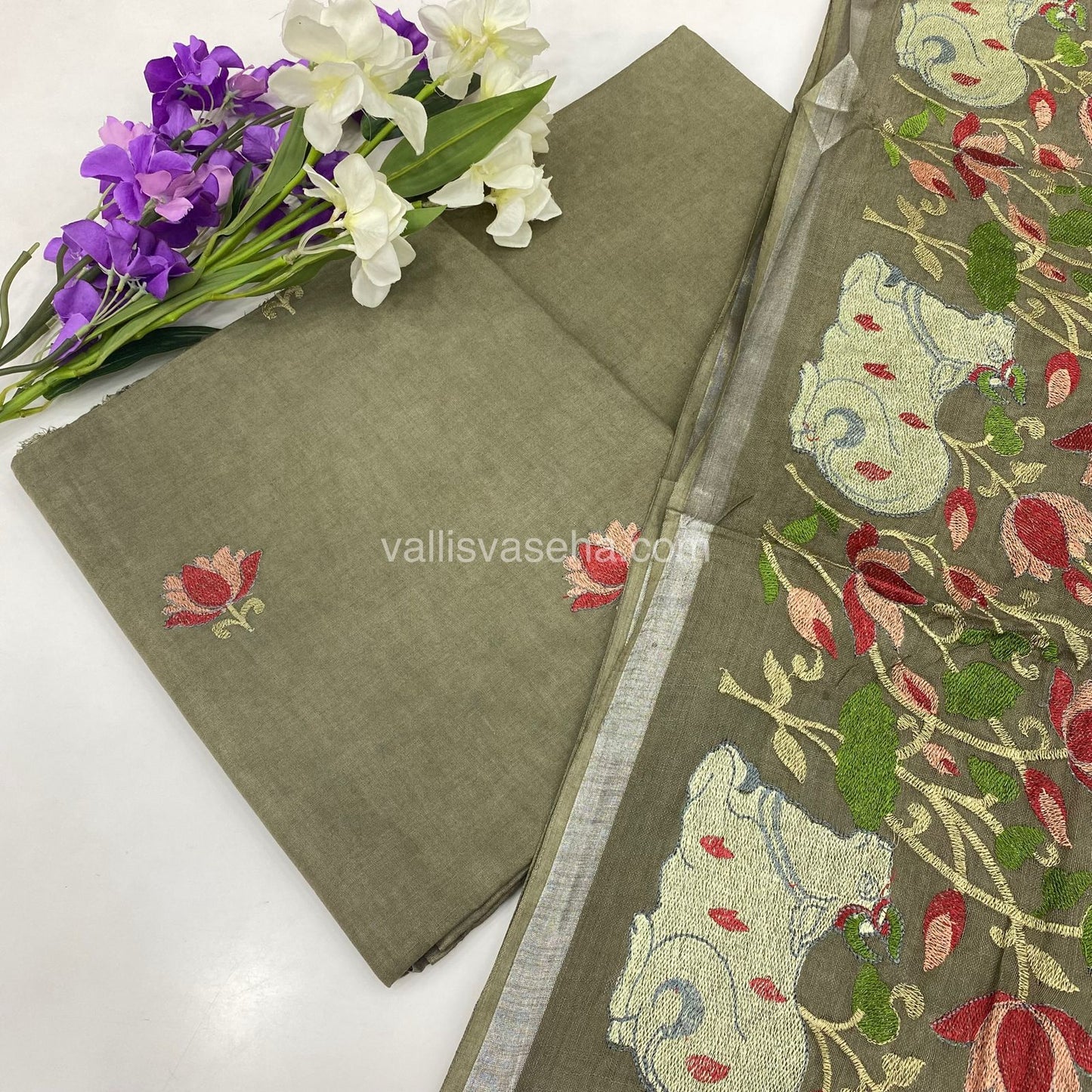 15%less - Offer Unstitched Material - Linen Material - VVDUM002