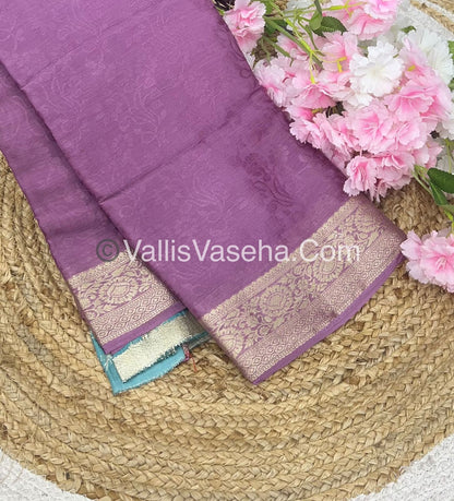 Semi Viscose / Semi Mysore Crepe Silk Variety - Embossed Design - VVSMC002