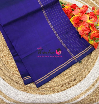 Pure Silk Cotton Sarees - Violet Shade - VVPSC015