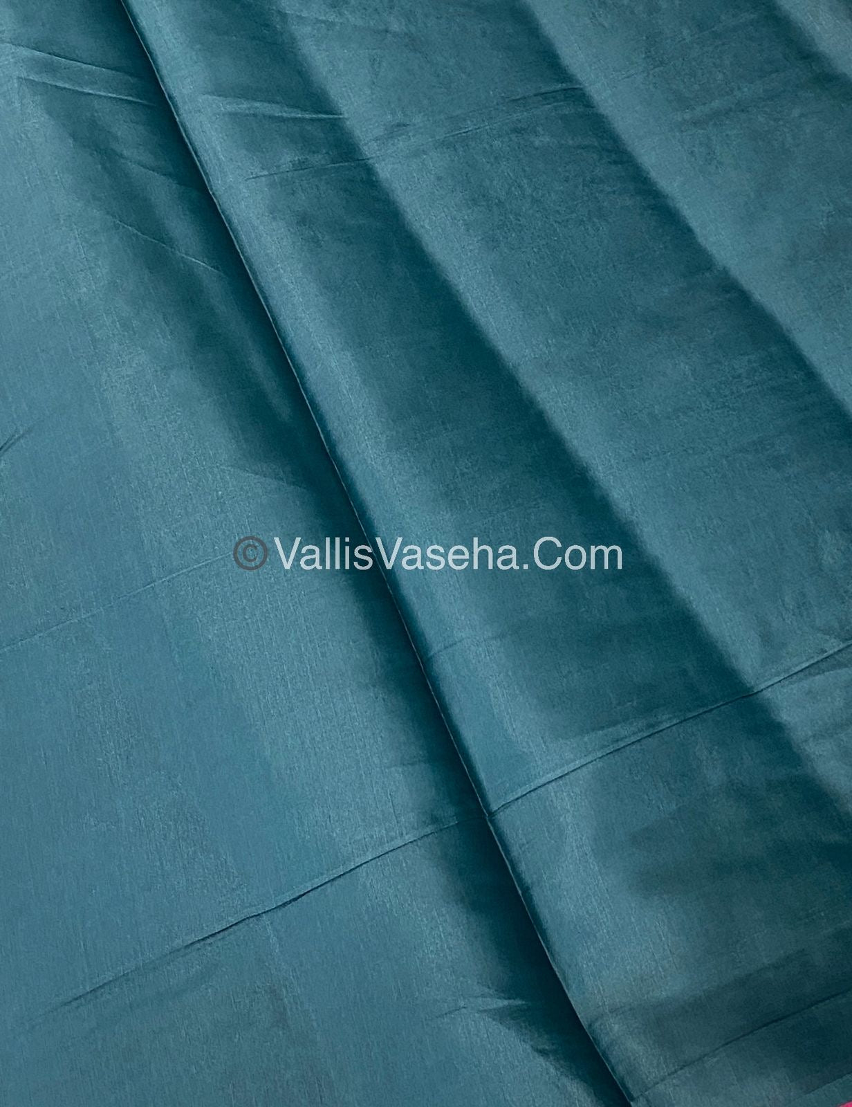 Butter Silk - Pink & Peacock Blue Combo - VVBS002
