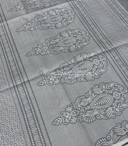 Semi Chappa Silk - Pink with Grey - VVSC003