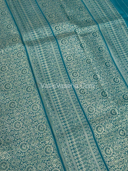 Semi Soft Silk - Border less - Ramar Blue Shade -VVSSS034