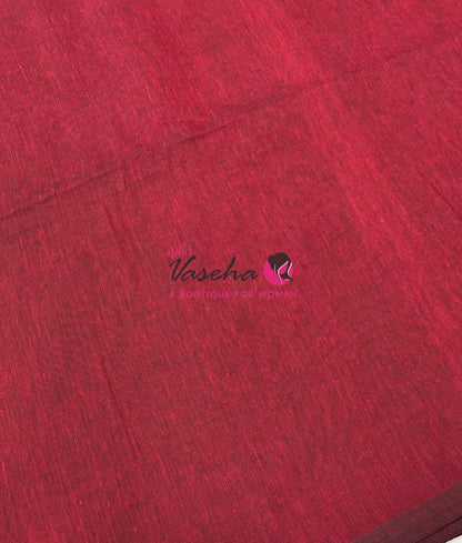 Handloom Cotton Sarees with Kalamkari Blouse - VVKCK002