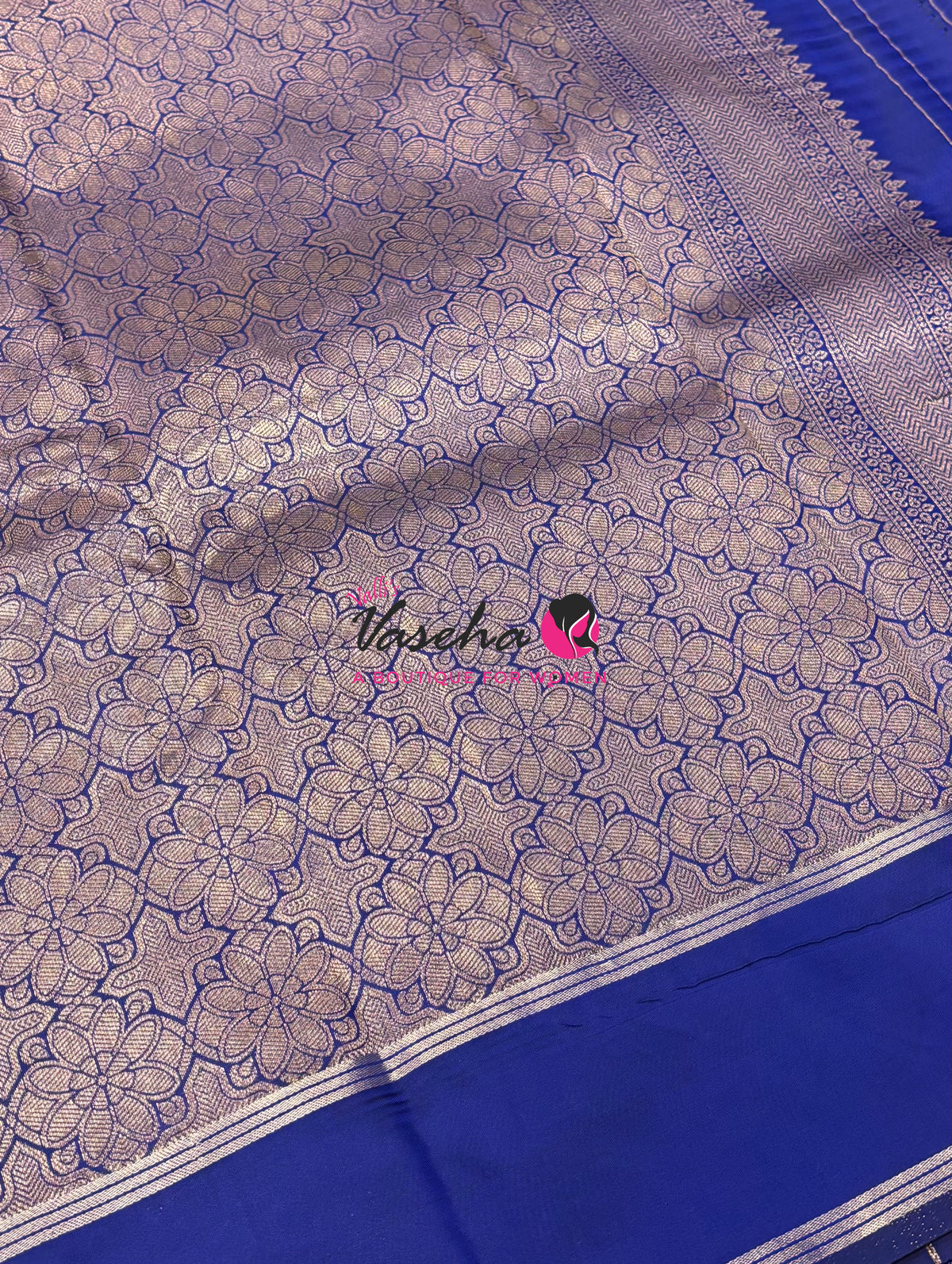 Semi Soft Silk  - Blue Shade - VVSSS041