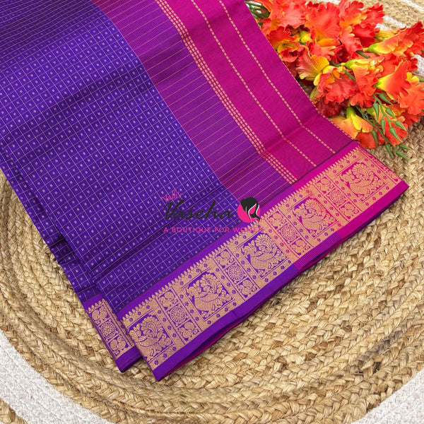 Semi Silk Cotton Saree | Lakshadeepam |VVSSC009