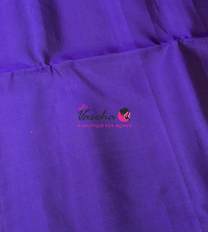 Pure Soft Silk Saree - Border Less  - Violetish Purple Shade - VVPSS068