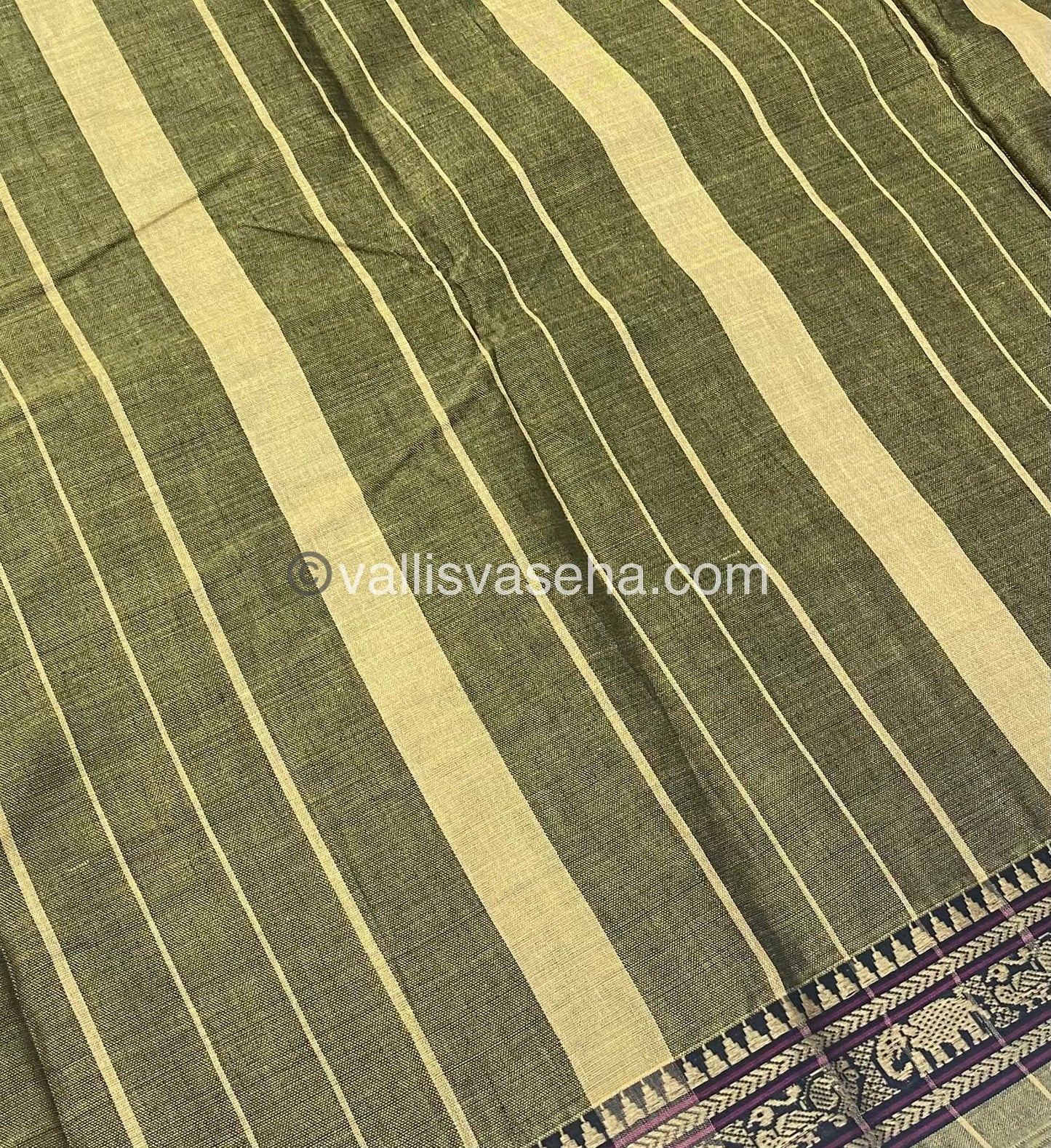 Narayanapet Mercerised Cotton Saree - VVNMC001