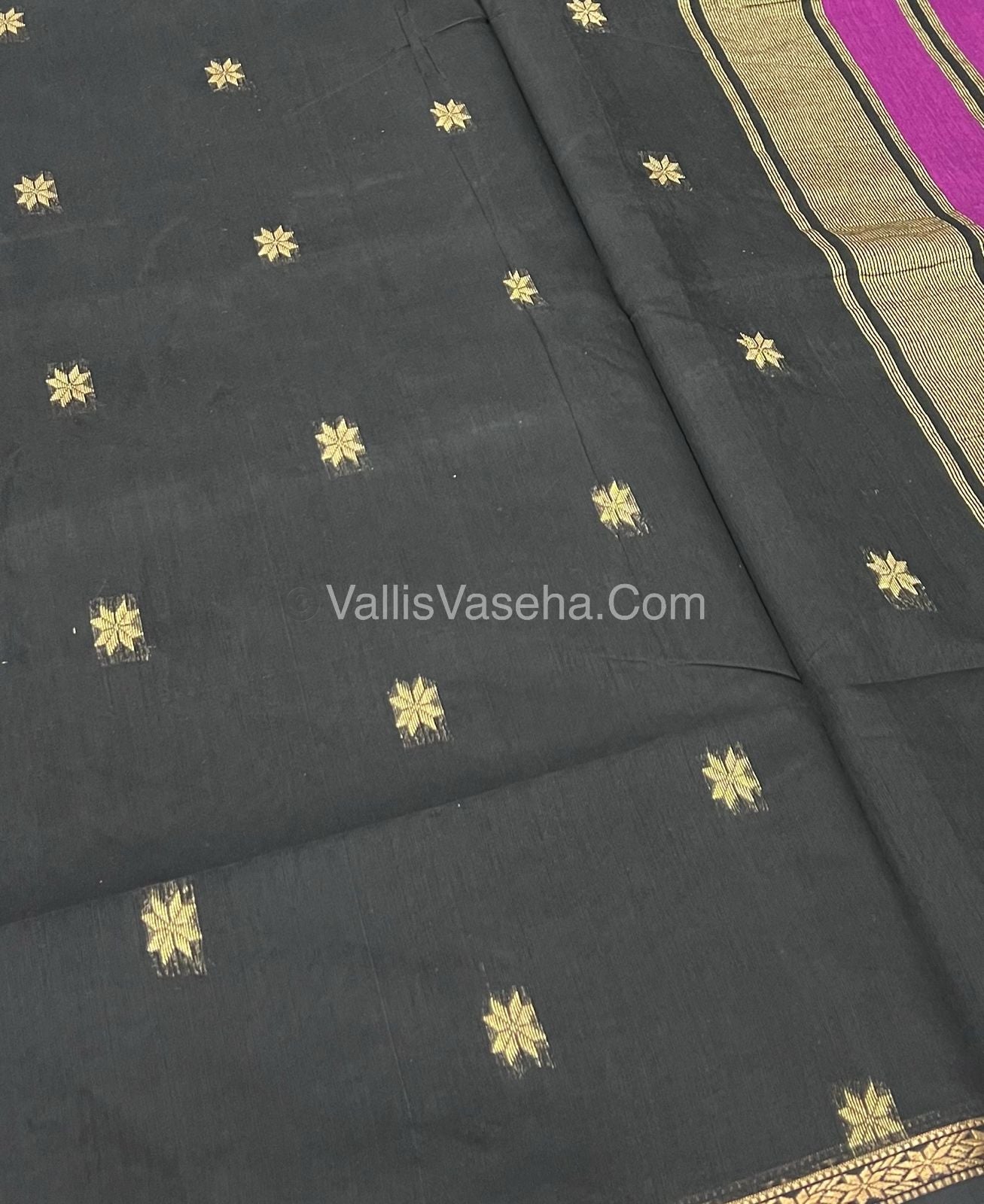 Semi Maheshwari Silk Cotton Saree - VVMSC002