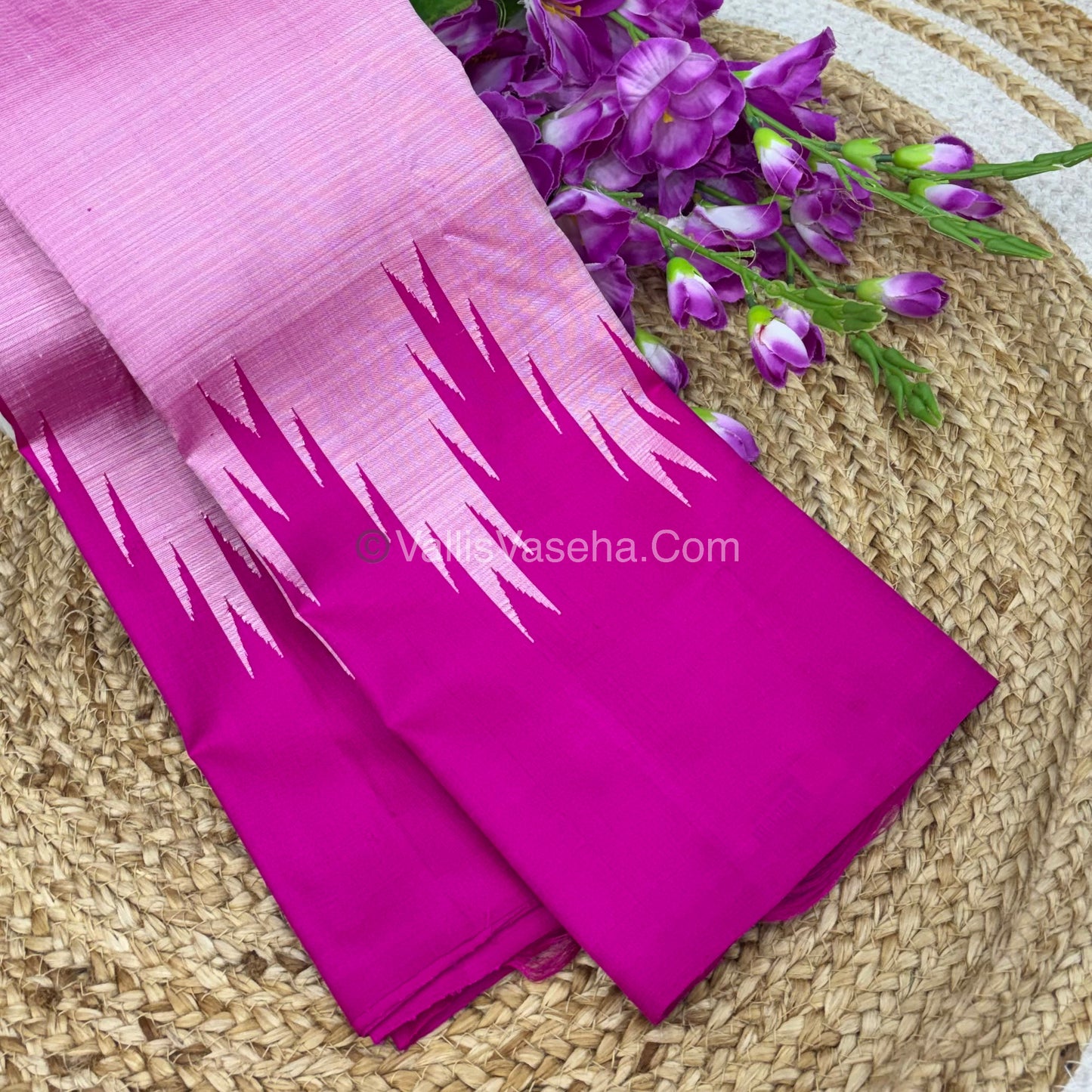 Pure Kanchipuram Silk Saree - Thalampoo - VVPS029