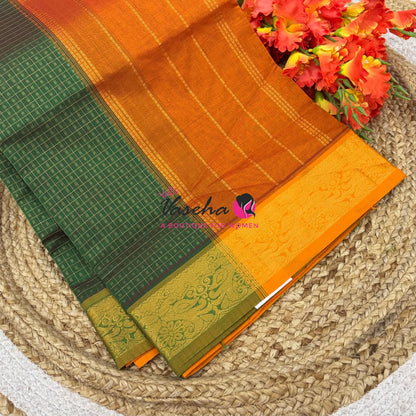 Semi Silk Cotton Saree | Lakshadeepam |VVSSC009