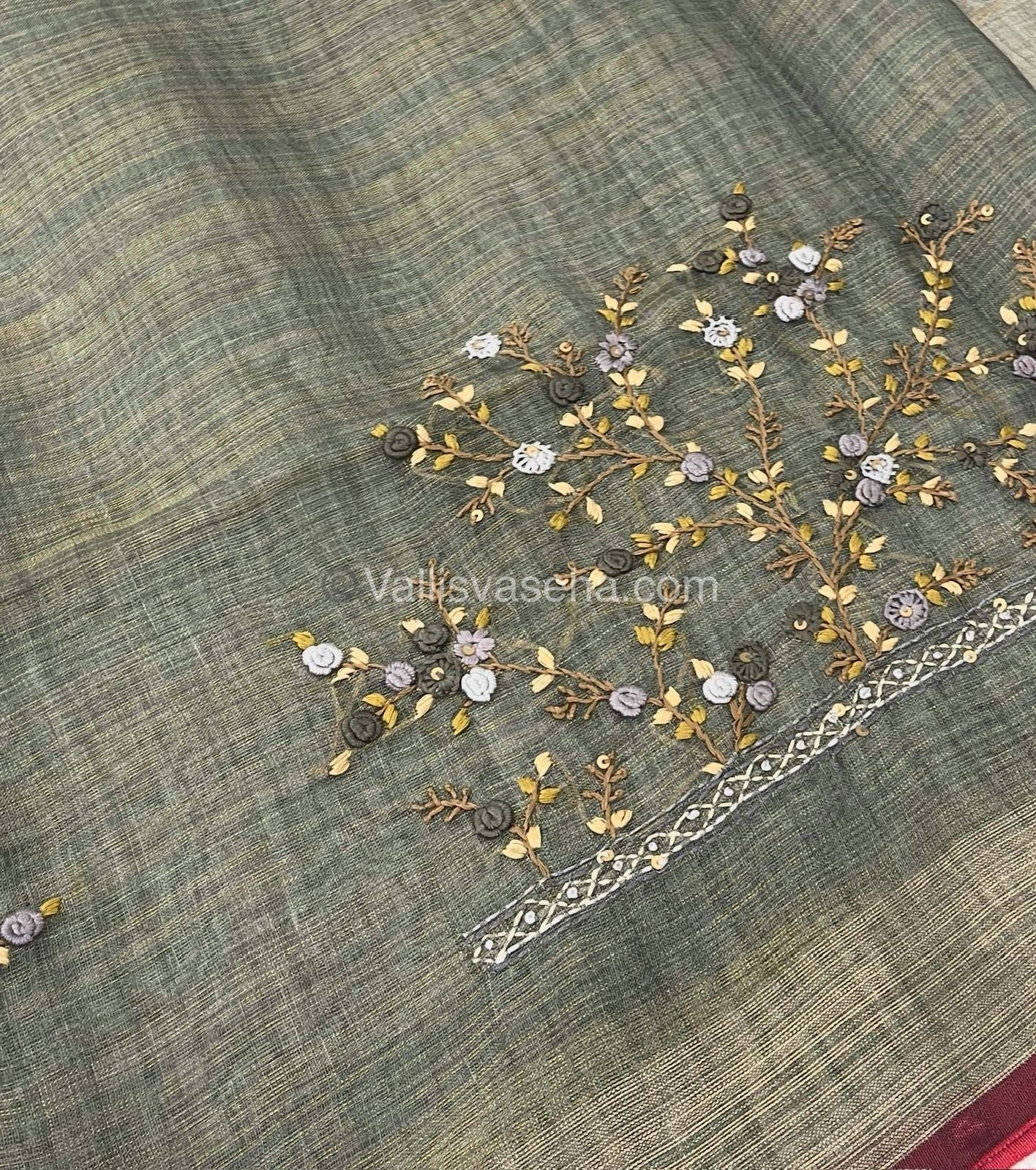 French Knot - Tissue Saree -  VVLFN001