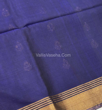 Kora Silk Saree - SICO -  Blue shade  - VVKS002