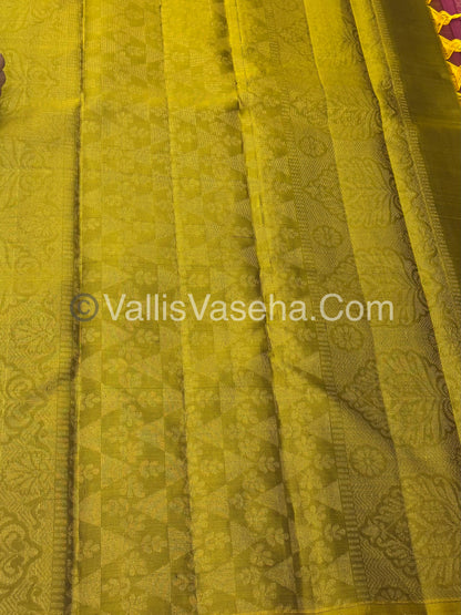 Half Mix - Pure Soft Silk Saree - VVPSS075