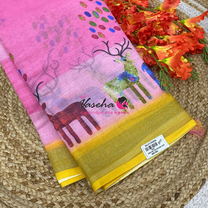 20%less - Offer Saree - Linen Saree - VVDS008