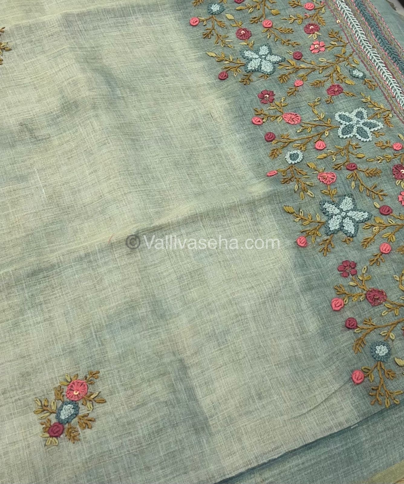 French Knot - Tissue Saree -  VVLFN001