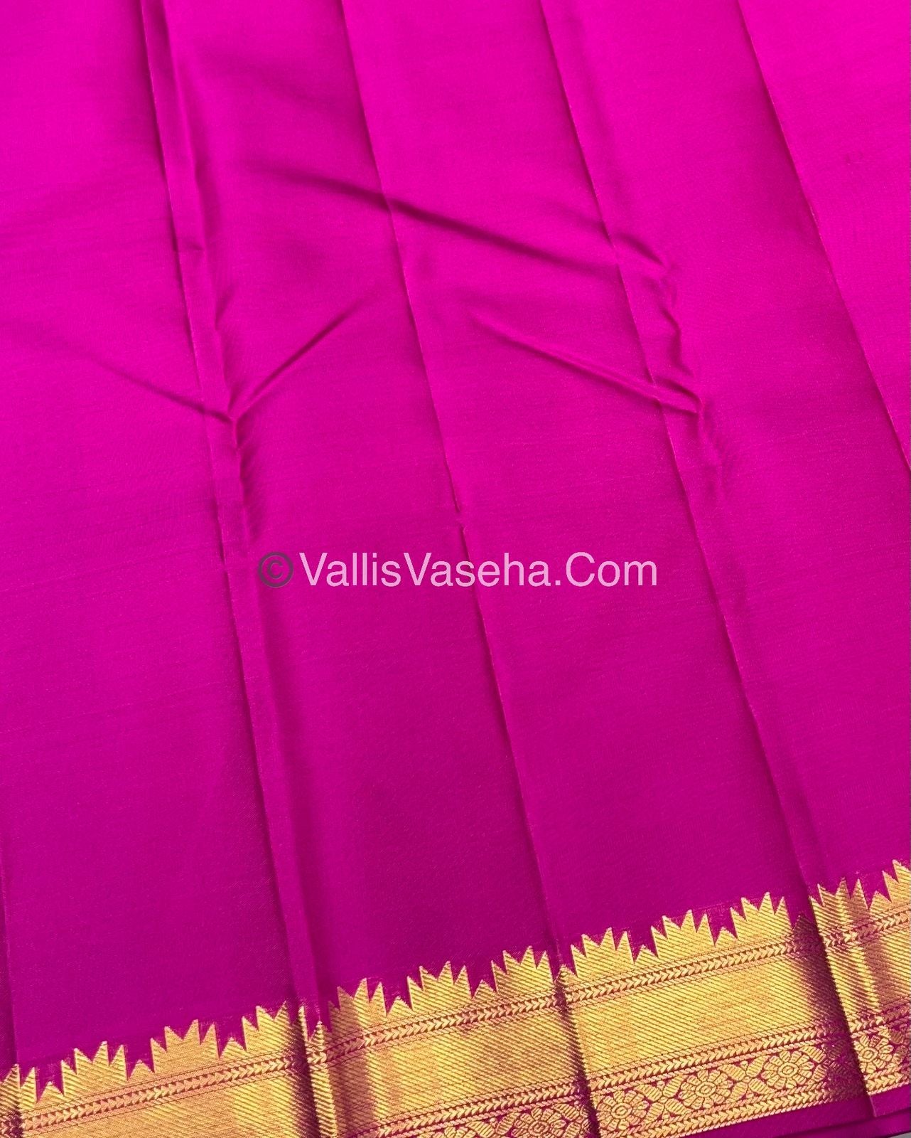 Pure Kanchipuram Silk Saree - Purplish Wine & Pink  Combo - VVPS013