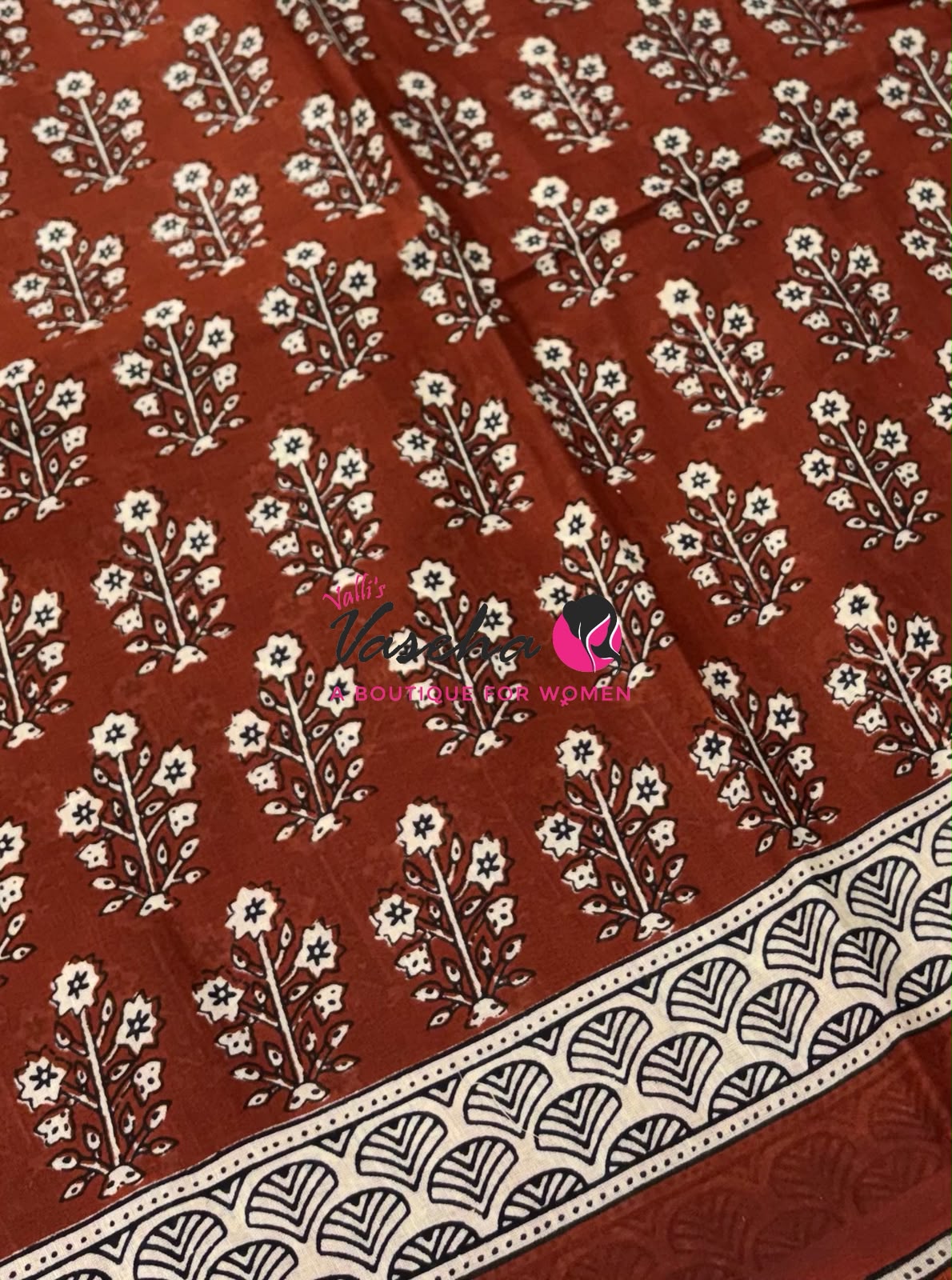 Pure Soft Mul Mul Cotton Sarees - Hand Block Prints - VVMMC011