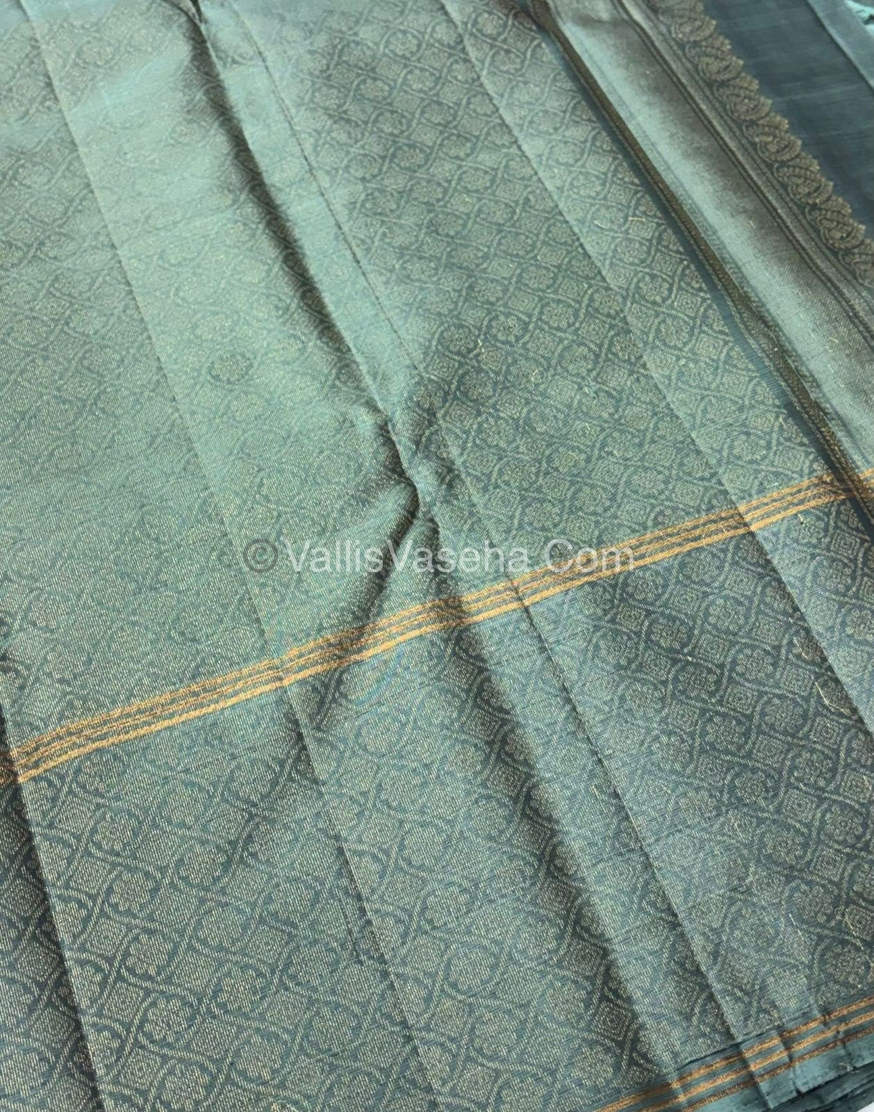 Half Mix - Pure Soft Silk Saree - Long Retta Petta Border with Butta - VVPSS076