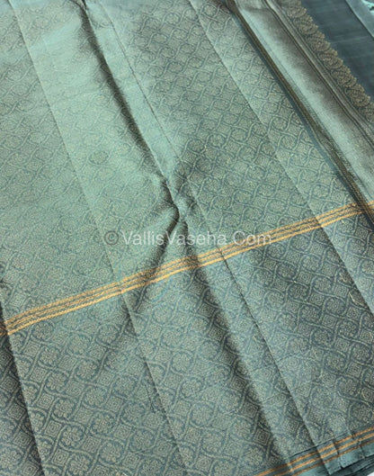 Half Mix - Pure Soft Silk Saree - Long Retta Petta Border with Butta - VVPSS076