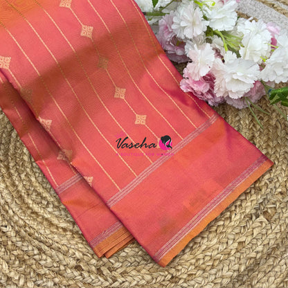 Semi Soft Silk  - Orange Shade - VVSSS041