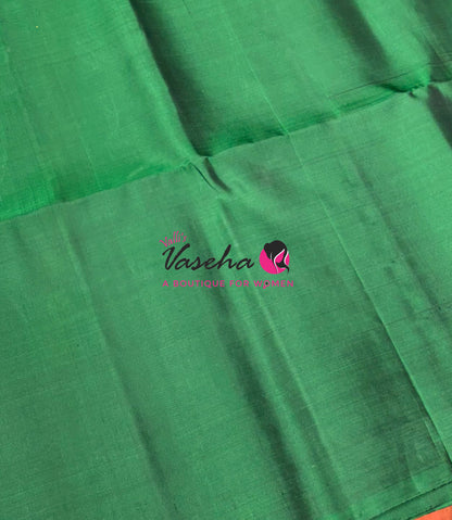 Pure Soft Silk Saree - Green Shade - VVPSS061