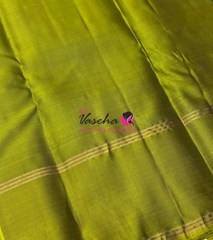 Half Mix - Pure Soft Silk Saree - Vairavoosi Pattern - Long Retta Petta Border with Butta - VVPSS107