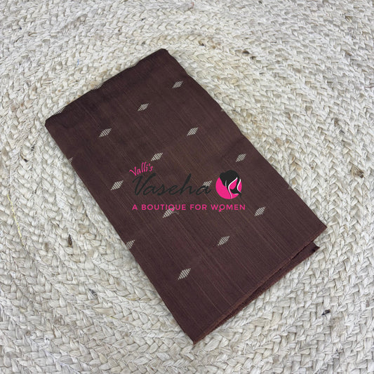 Blouse Bit - Semi Raw Silk - Thread Butta Design - 1mtr - VVBB001