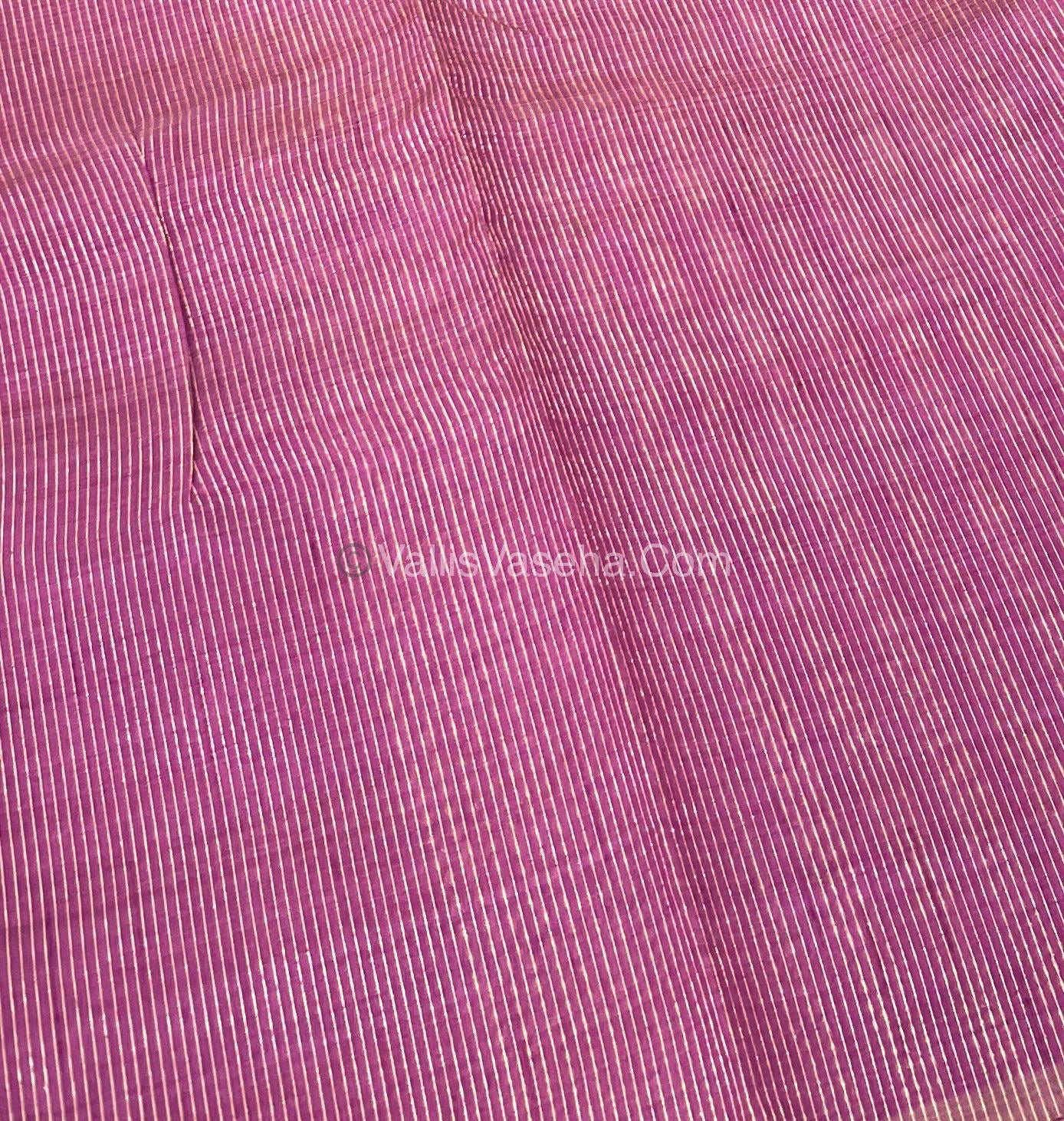 Semi Tussar Silk Saree - Purple shade - VVSTS011