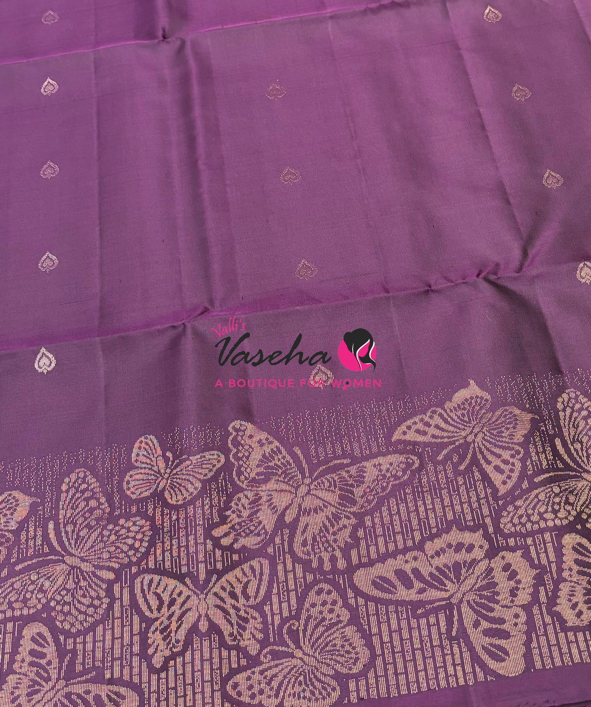 Pure Soft Silk Saree  - Dark Purple Shade - VVPSS094
