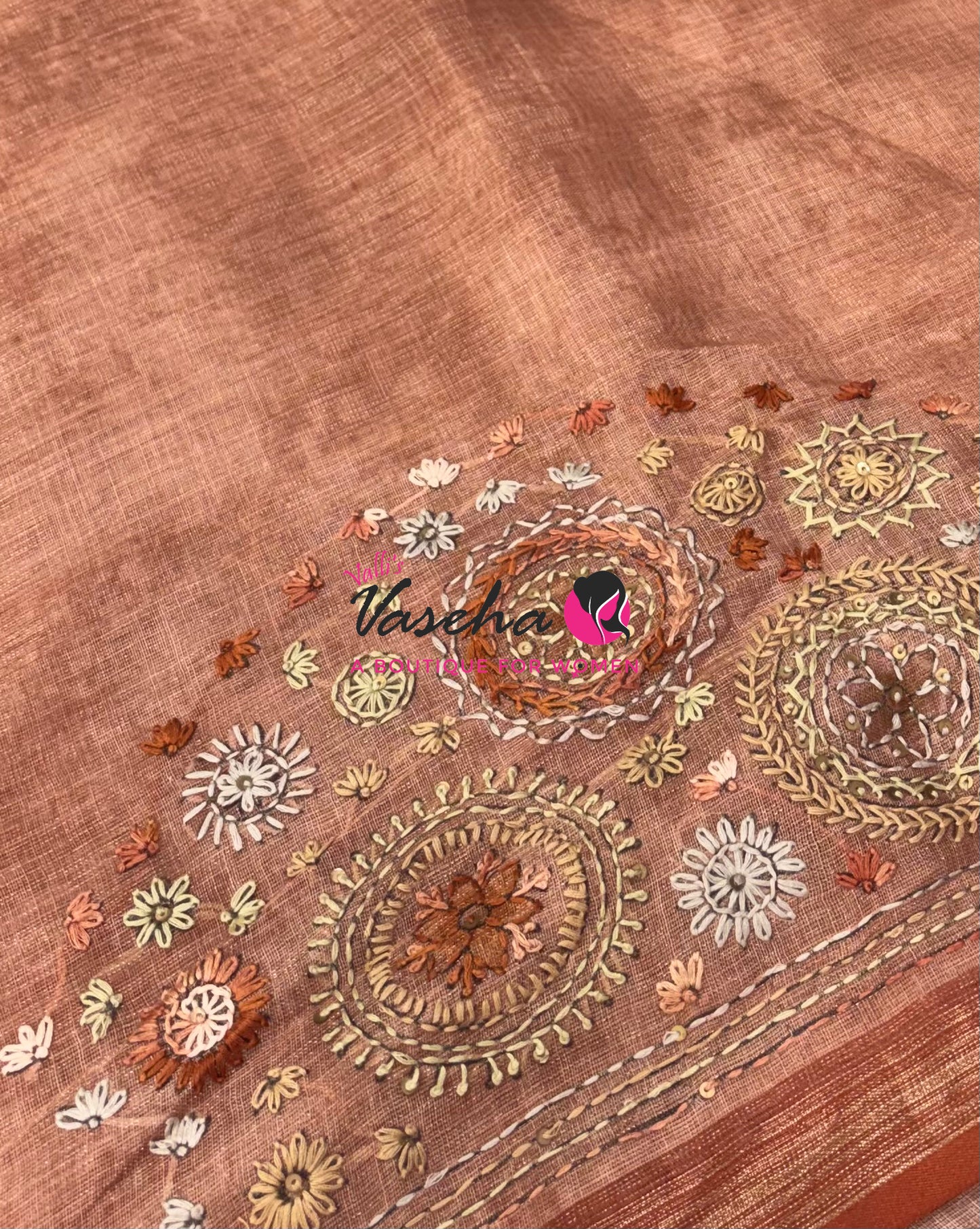 French Knot - Tissue Saree  - VVLFN019