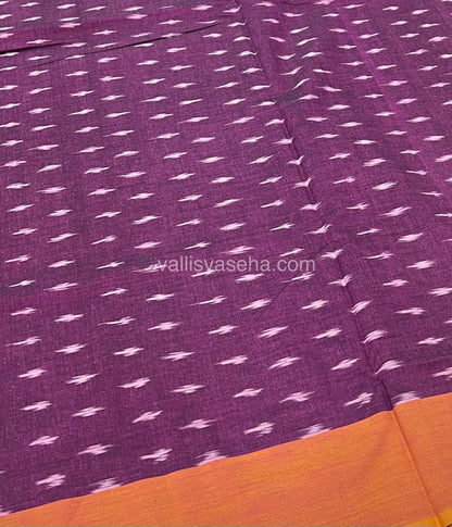 Ikkat Mercerised Cotton Saree - VVIKS001