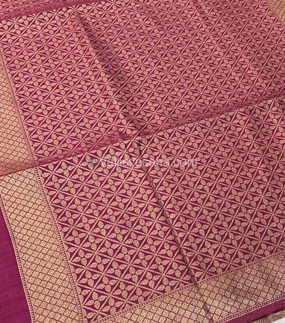 Banarasi - Heritage Silk - Semi Kathan Silk - Dark Pink Shade - VVBHS007