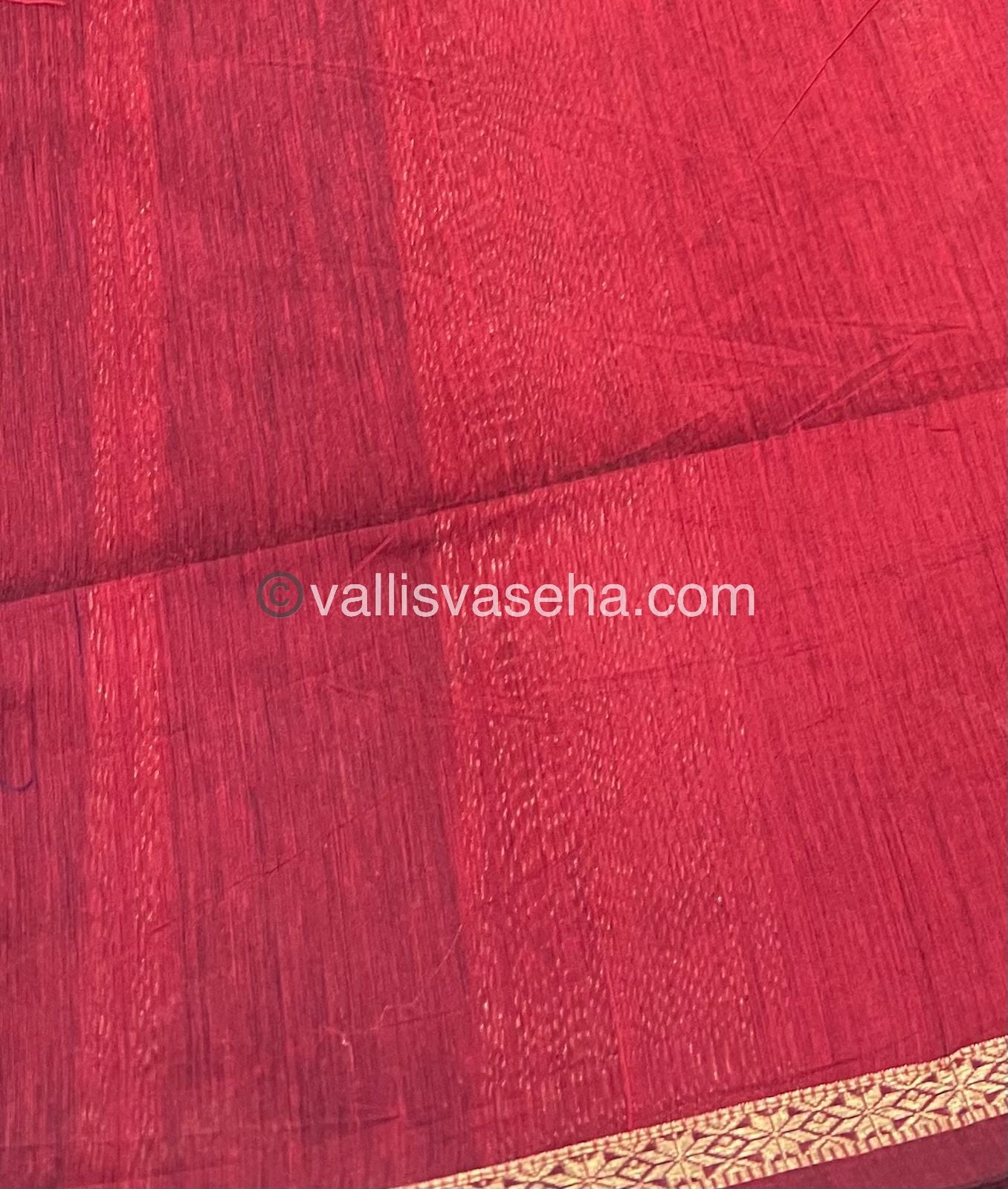 Semi Maheshwari Silk Cotton Saree - VVMSC002