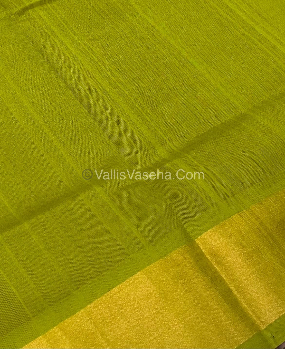Semi Silk Cotton Saree - Purple & Mehandi Green Combo - VVSSC001