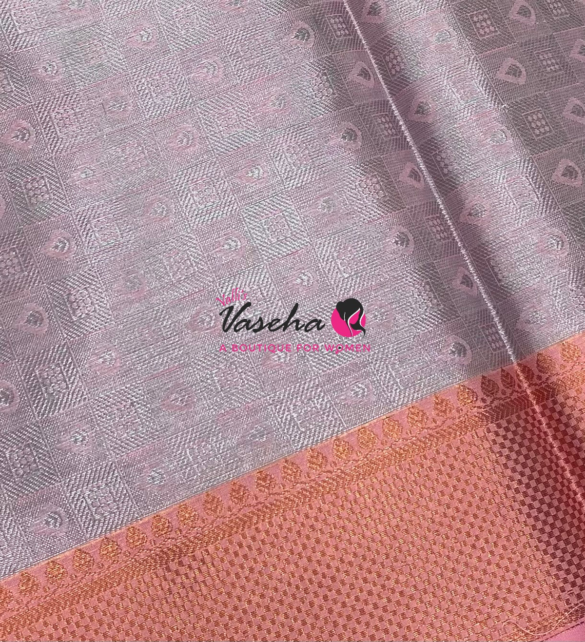 40% less - Offer Saree - Semi Banarsi Silk Saree - VVDS008