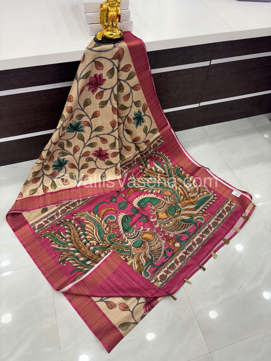 Art Tussar Silk / Semi Gicha Tussar Saree  - VVSGT003