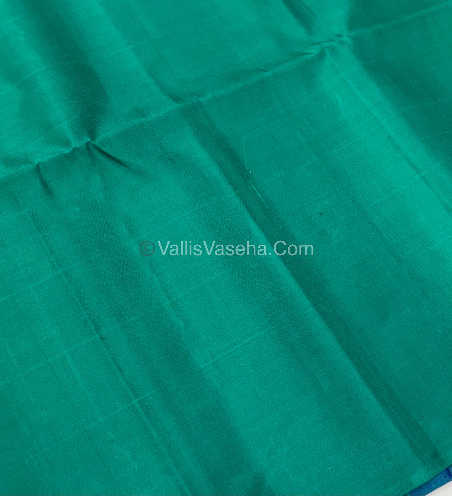 Pure Soft Silk Saree - Dual Tone Green & Sea Green Shade - VVPSS055