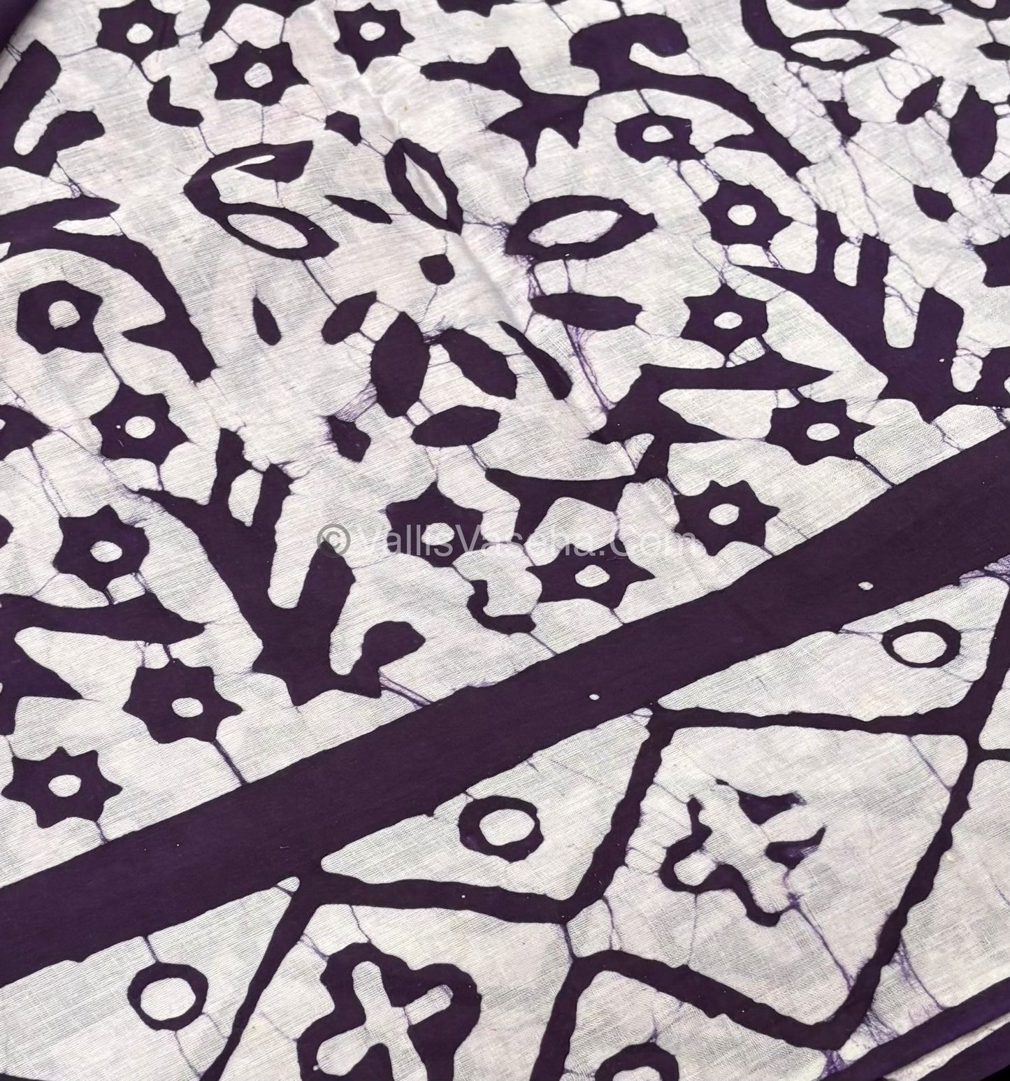 Pure Soft Mul Mul Cotton Sarees - Hand Block Prints - VVMMC006