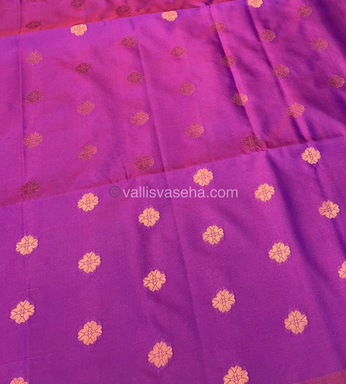 Semi Soft Silk - Border less - Purple Shade -VVSSS007