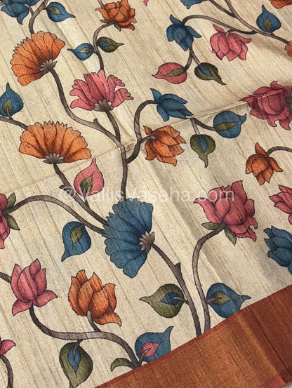 Art Silk / Semi Gicha Tussar Saree  - VVSGT003