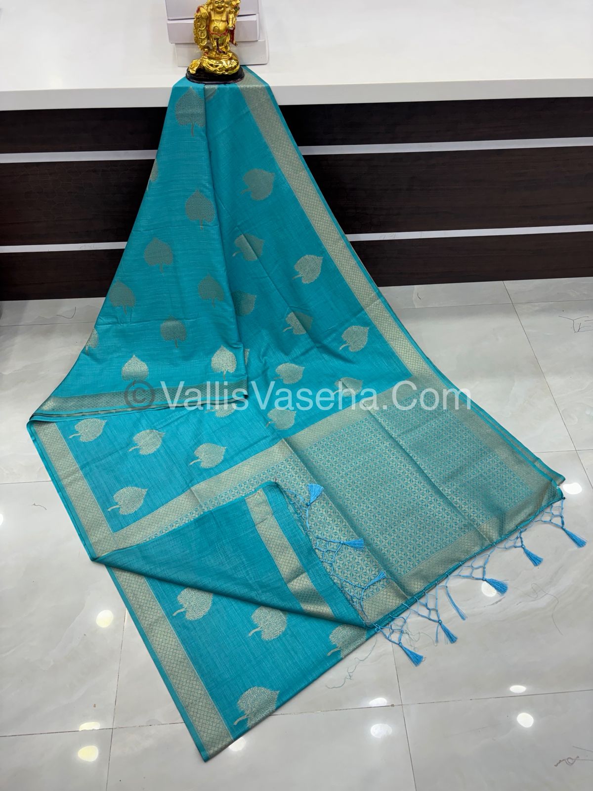 Banarasi - Heritage Silk - Semi Kathan Silk - Sky Blue Shade - VVBHS007