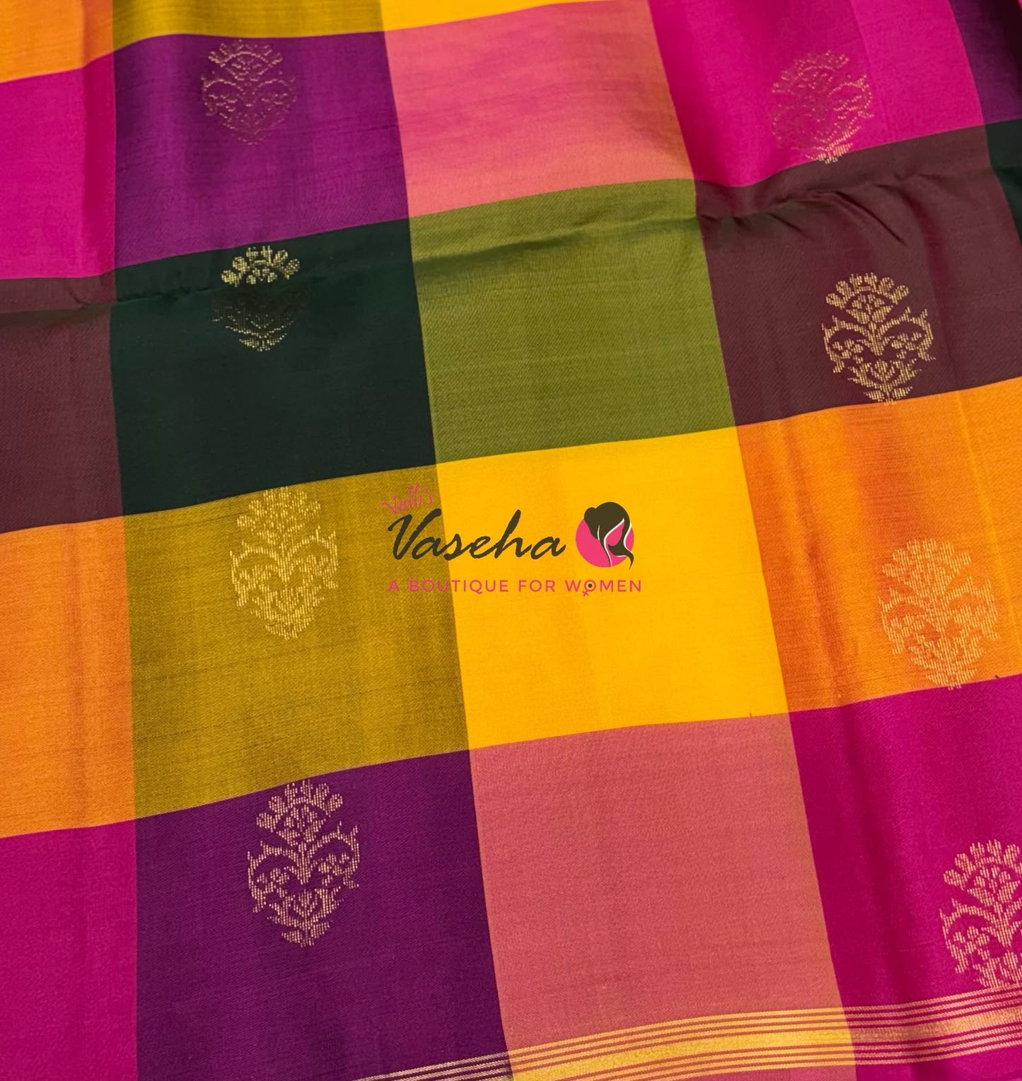 Pure Soft Silk Saree - Partly Pallu -  Half & Half Saree - VVPSS088